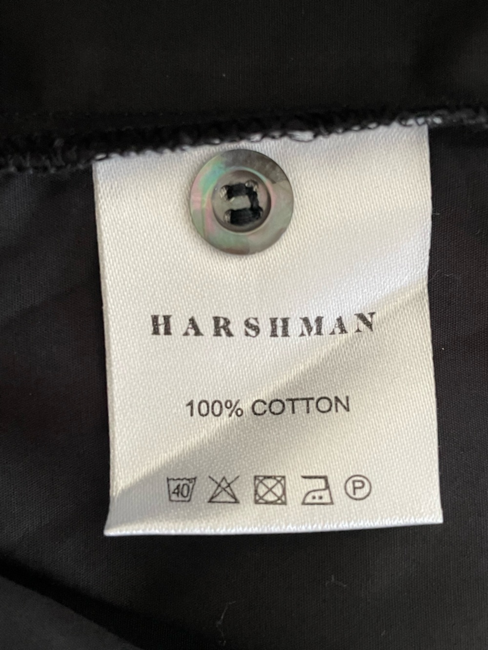 Harshman Women's Black Cotton Selina Blouse with Ruffled Cuff Detail Sz: L NWT - Picture 13 of 13